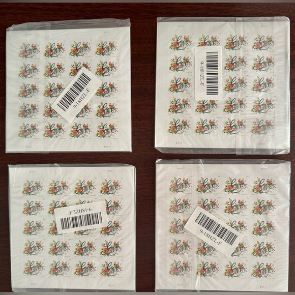 NWT! Unused Floral Love Forever Stamps - Picture 2 of 3